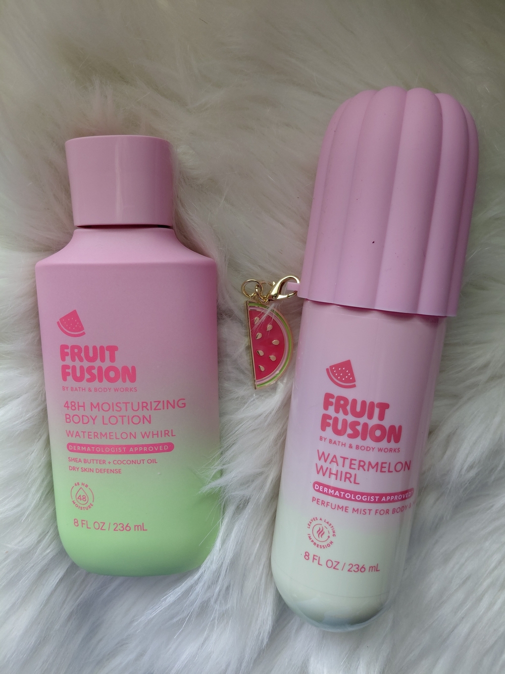 Bath & Body Works Fruit Fusion Watermelon Whirl Pink & Green Body Lotion & Mist